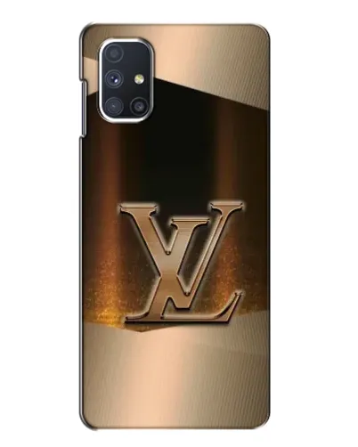 Чехол для Samsung Galaxy M51 с картинкой «LV — золотое сияние»