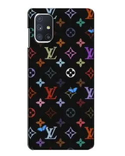 Чехол для Samsung Galaxy M51 с картинкой «Цветная монограмма LV»
