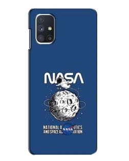 Чехол для Samsung Galaxy M51 с картинкой «NASA — лунная миссия»