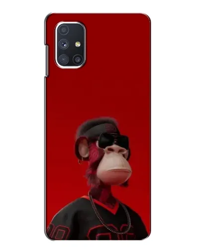 Чехол для Samsung Galaxy M51 с картинкой «Bored Ape в красном» Чехол для Samsung Galaxy M51 с картинкой «Bored Ape в красном»