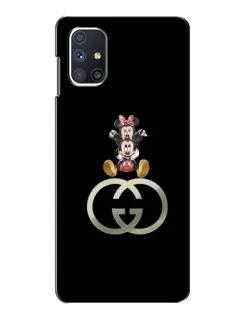 Чехол для Samsung Galaxy M51 с картинкой «Минни Маус на лого»