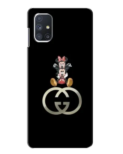 Чехол для Samsung Galaxy M51 с картинкой «Минни Маус на лого»