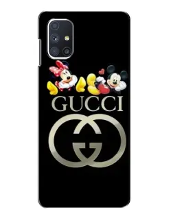 Чехол для Samsung Galaxy M51 с картинкой «Gucci — герои Disney»