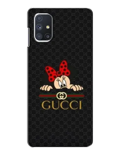Чехол для Samsung Galaxy M51 с картинкой «Минни Маус Gucci — черный»