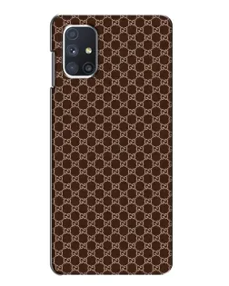 Чохол для Samsung Galaxy M51 з картинкою «Gucci — шоколадна сітка» Чохол для Samsung Galaxy M51 з картинкою «Gucci — шоколадна сітка»
