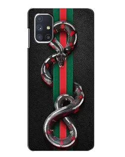 Чохол для Samsung Galaxy M51 з картинкою «Gucci — змія на смузі» Чохол для Samsung Galaxy M51 з картинкою «Gucci — змія на смузі»