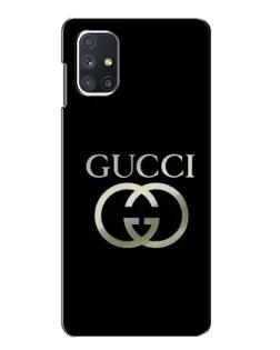 Чохол для Samsung Galaxy M51 з картинкою «Gucci — золото на чорному» Чохол для Samsung Galaxy M51 з картинкою «Gucci — золото на чорному»