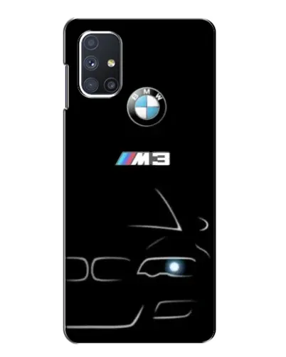 Чехол для Samsung Galaxy M51 с картинкой «Минималистичный принт BMW M3»
