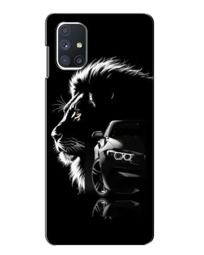 Чехол для Samsung Galaxy M51 с картинкой «BMW и лев»