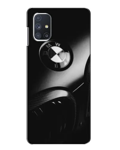 Чехол для Samsung Galaxy M51 с картинкой «Эмблема BMW — макро»