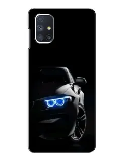 Чохол для Samsung Galaxy M51 з картинкою «BMW — нічний погляд»
