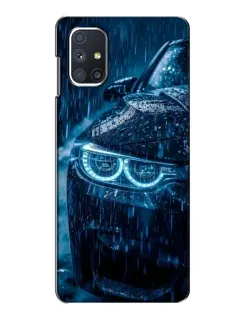 Чохол для Samsung Galaxy M51 з картинкою «BMW під дощем»