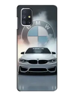 Чохол для Samsung Galaxy M51 з картинкою «BMW в білому диму»