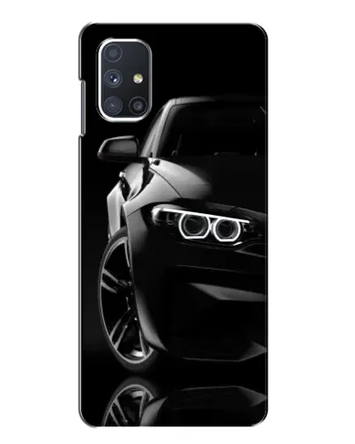 Чехол для Samsung Galaxy M51 с картинкой «Черная BMW — профиль» Чехол для Samsung Galaxy M51 с картинкой «Черная BMW — профиль»