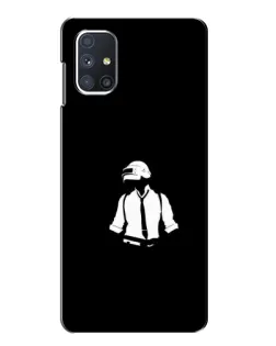 Чехол для Samsung Galaxy M51 с картинкой «PUBG — белый шлем»