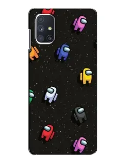 Чехол для Samsung Galaxy M51 с картинкой «Космический паттерн Among Us»