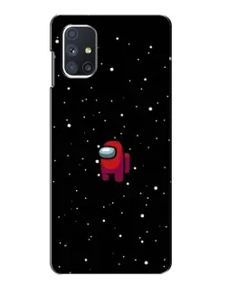 Чехол для Samsung Galaxy M51 с картинкой «Красный Among Us»