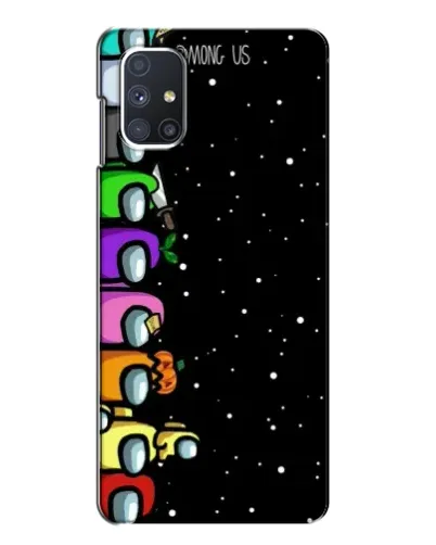 Чехол для Samsung Galaxy M51 с картинкой «Команда Among Us»
