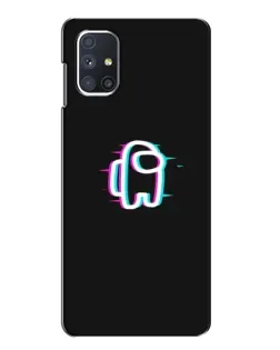 Чехол для Samsung Galaxy M51 с картинкой «Among Us неон»