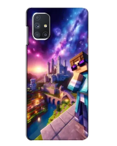 Чехол для Samsung Galaxy M51 с картинкой «Стив и космос»
