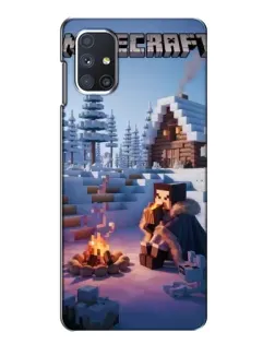 Чехол для Samsung Galaxy M51 с картинкой «Зимний Minecraft» Чехол для Samsung Galaxy M51 с картинкой «Зимний Minecraft»