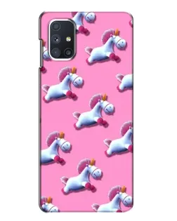 Чехол для Samsung Galaxy M51 с картинкой «Единороги на розовом» Чехол для Samsung Galaxy M51 с картинкой «Единороги на розовом»