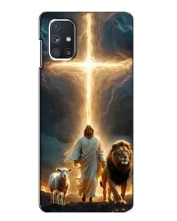 Чехол для Samsung Galaxy M51 с картинкой «Лев Иуды и Свет»