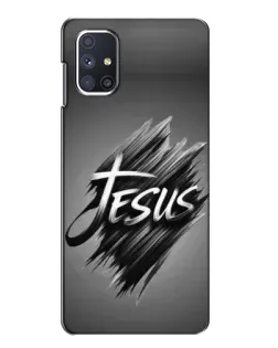 Чехол для Samsung Galaxy M51 с картинкой «Надпись Jesus Graffiti»