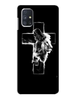 Чохол для Samsung Galaxy M51 з картинкою «Сяючий хрест Jesus»