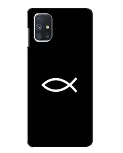 Чохол для Samsung Galaxy M51 з картинкою «Символ риби Jesus»