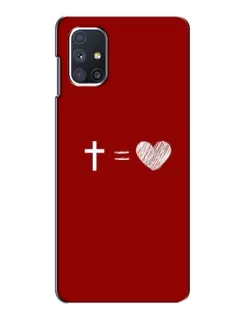 Чохол для Samsung Galaxy M51 з картинкою «Рівняння любові»