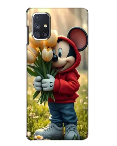 Чехол для Samsung Galaxy M51 с картинкой «Микки с тюльпанами» Чехол для Samsung Galaxy M51 с картинкой «Микки с тюльпанами»