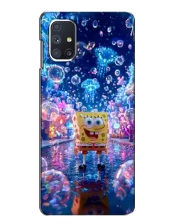 Чехол для Samsung Galaxy M51 с картинкой «Неоновый океан»