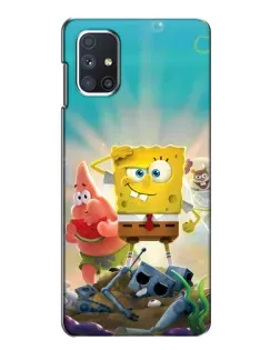Чехол для Samsung Galaxy M51 с картинкой «Спанч Боб победитель»