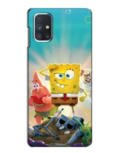 Чехол для Samsung Galaxy M51 с картинкой «Спанч Боб победитель»