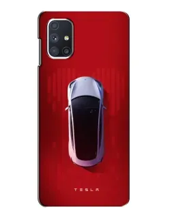 Чехол для Samsung Galaxy M51 с картинкой «Tesla Top View» Чехол для Samsung Galaxy M51 с картинкой «Tesla Top View»