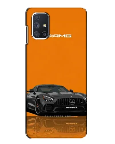 Чехол для Samsung Galaxy M51 с картинкой «Оранжевый Mercedes AMG»