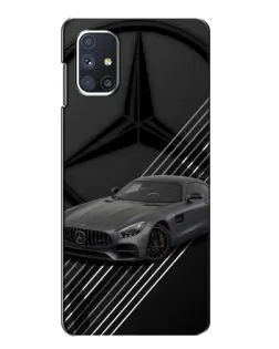 Чехол для Samsung Galaxy M51 с картинкой «Mercedes AMG — графика»