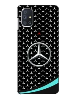 Чехол для Samsung Galaxy M51 с картинкой «Mercedes — бирюзовый акцент»