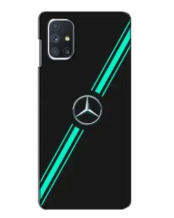 Чохол для Samsung Galaxy M51 з картинкою «Спортивні лінії Mercedes»