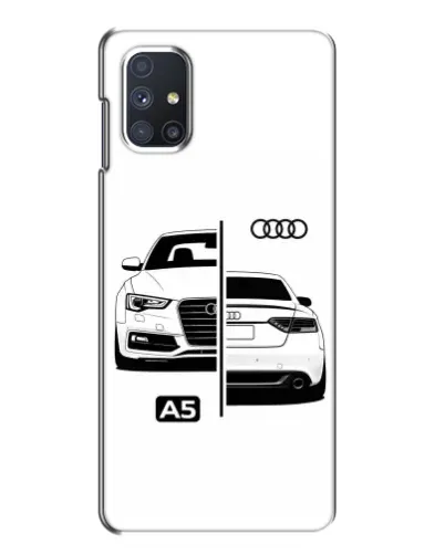 Чехол для Samsung Galaxy M51 с картинкой «Audi — контрастный дизайн»