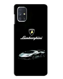 Чехол для Samsung Galaxy M51 с картинкой «Логотип Lamborghini классика»