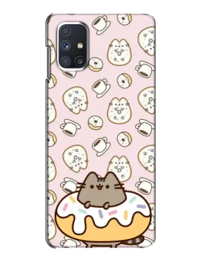 Чехол для Samsung Galaxy M51 с картинкой «Пушин на пончике» Чехол для Samsung Galaxy M51 с картинкой «Пушин на пончике»