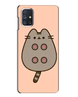 Чехол для Samsung Galaxy M51 с картинкой «Пушин пузиком кверху»