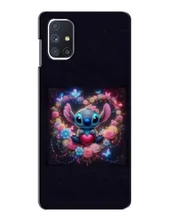 Чохол для Samsung Galaxy M51 з картинкою «Stitch у квітах»