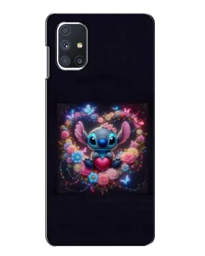 Чохол для Samsung Galaxy M51 з картинкою «Stitch у квітах»