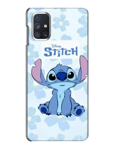 Чохол для Samsung Galaxy M51 з картинкою «Stitch серед квітів»