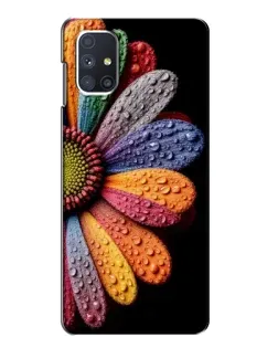 Чехол для Samsung Galaxy M51 с картинкой «Радужный цветок»