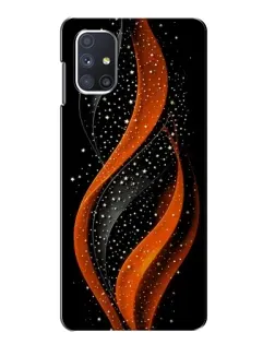Чехол для Samsung Galaxy M51 с картинкой «Огненная звездная волна»