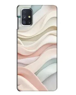Чехол для Samsung Galaxy M51 с картинкой «Пастельные нежные волны»